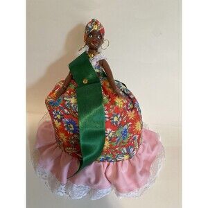 VTG Reversible Brasil Doll Topsy Turvy Souvenir Flip Flop Brazil 13” 2 In 1